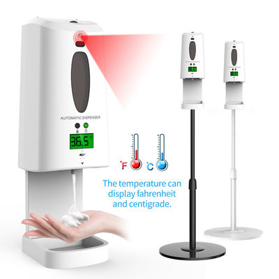 Hospital Automatic Soap Dispenser Hand Sanitizer Dispenser Thermometer Touch Free Wall Mounted