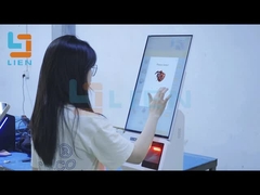 21.5 Inci Self Pemesanan Mesin Dengan Termal Printer Dan QR Scanner Kartu Kredit Reader