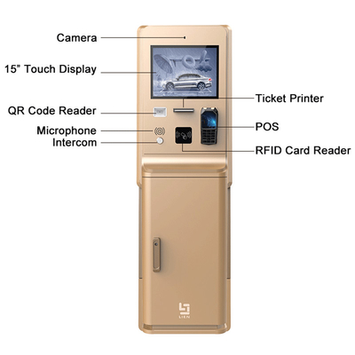 Outdoor Waterproof High Brightness Screen Parkir Tempat Pengisian Diri Kios
