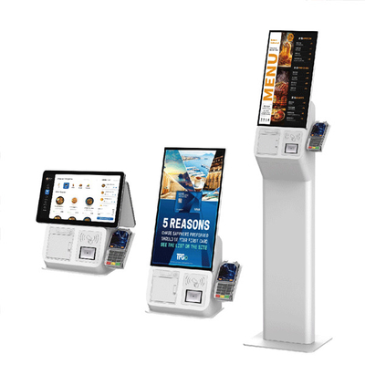 Desktop Retail Bakery Self Service Payment Kiosk Mesin Fast Food Touch Screen Self Checkout Kiosk