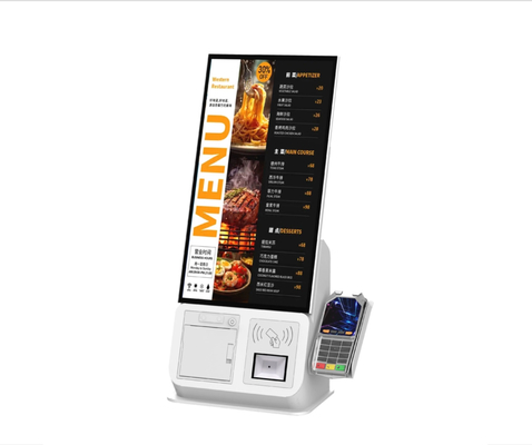 Self Service Kiosk Pos Terminal Makanan Cepat Untuk Restoran Toko Ritel