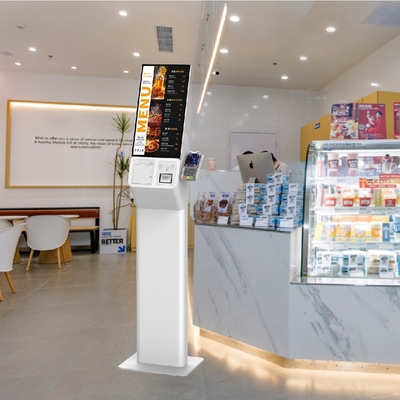 21.5 inci Android Linux Windows Layar sentuh Pemesanan Sendiri Pos Terminal Digital Self-service Payment Kiosk