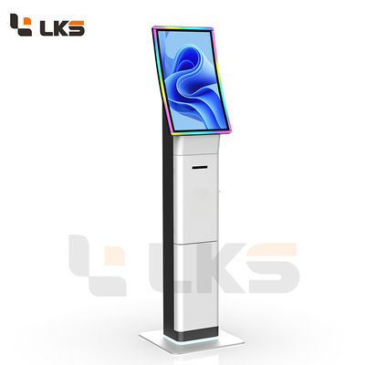 Desain baru Cepat Mudah Tersedia 24/7 Layar melengkung Kios Tiket Layanan Mandiri Untuk Bioskop Bandara Acara