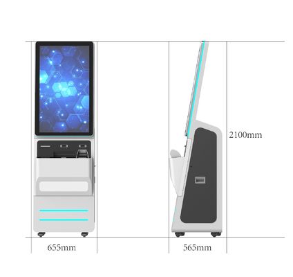 Kios Swadaya 32-Inci yang Dapat Disesuaikan dengan Pemasangan Desktop dan OS Android/Windows/Linux
