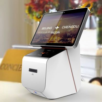 Sistem Android 10 Inch Hotel Check In Card Dispenser Kiosk Dengan Thermal Printer