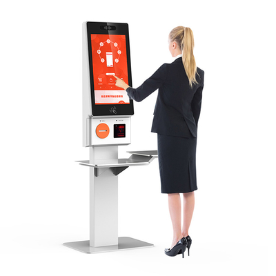 Kios Checkout Layanan Mandiri Pembaca Kartu MSR / IC / NFC Dengan Berbagai Fungsi